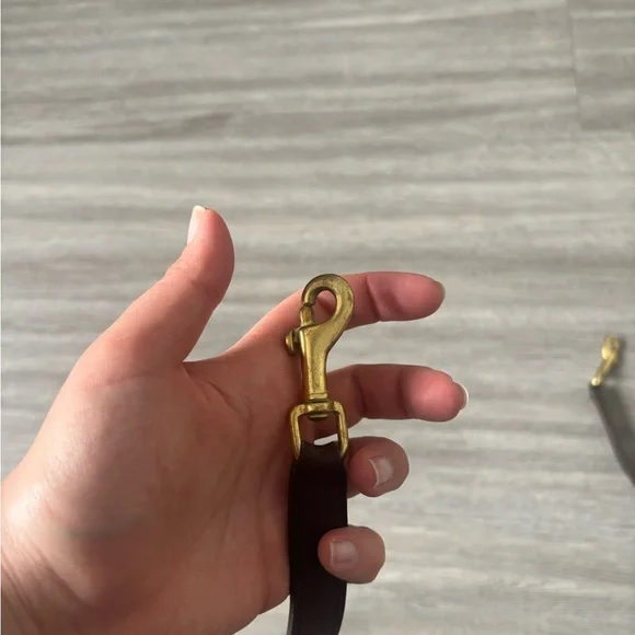 Vintage 1997 Coach 9870 Court Top Handle Leather Bag Dark Brown Crossbody Bag - Picture 11 of 13